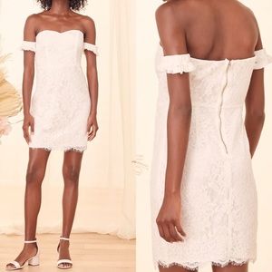 Lulus Splendorous Evenings Lace Mini Dress